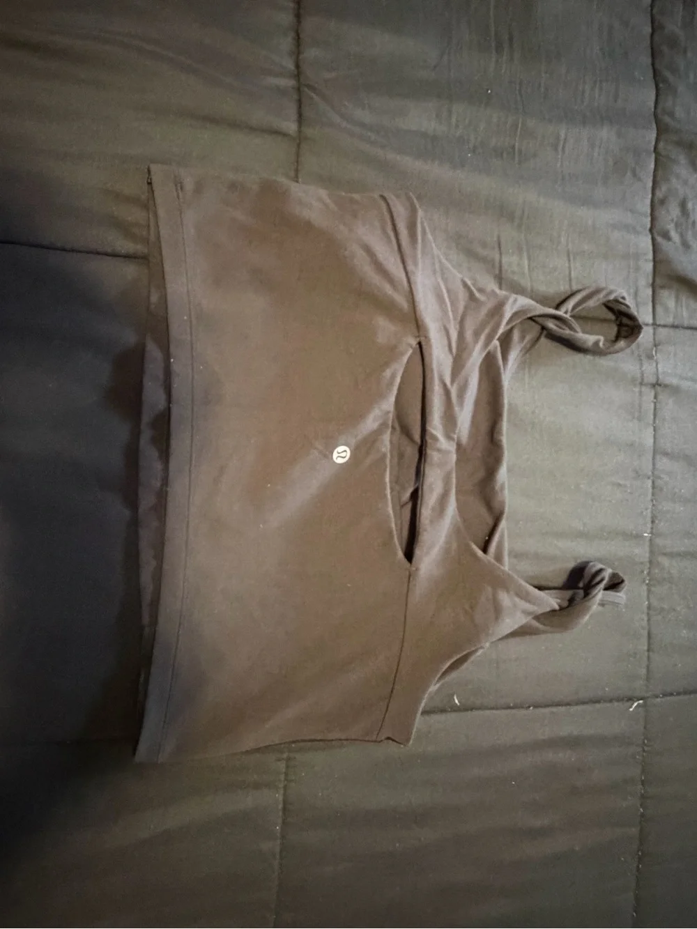 Women’s Lululemon Black Knot-Strap Crop Top